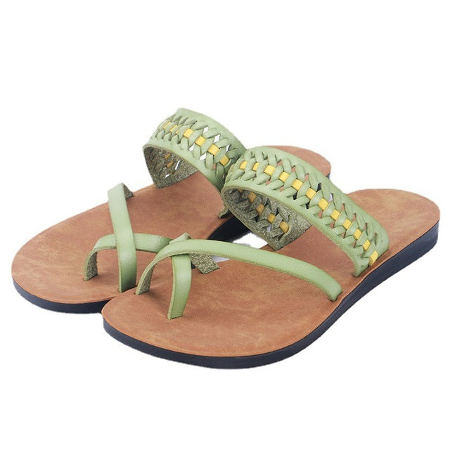 Vintage Boho Slippers Women