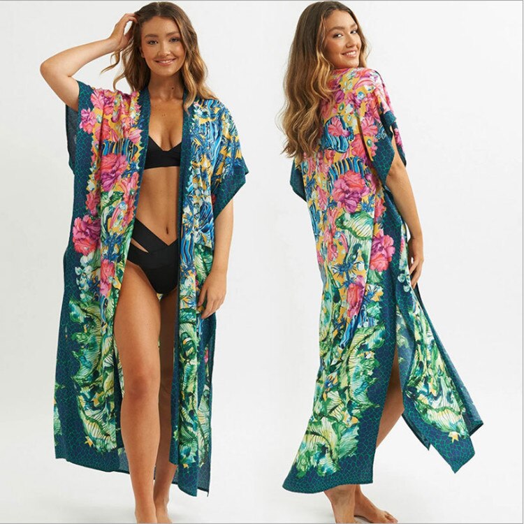 Tunic Kaftan Boho Floral