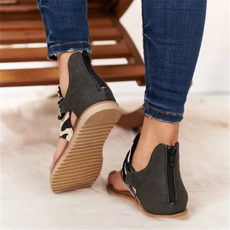 Boho Style Sandals Cover Heel