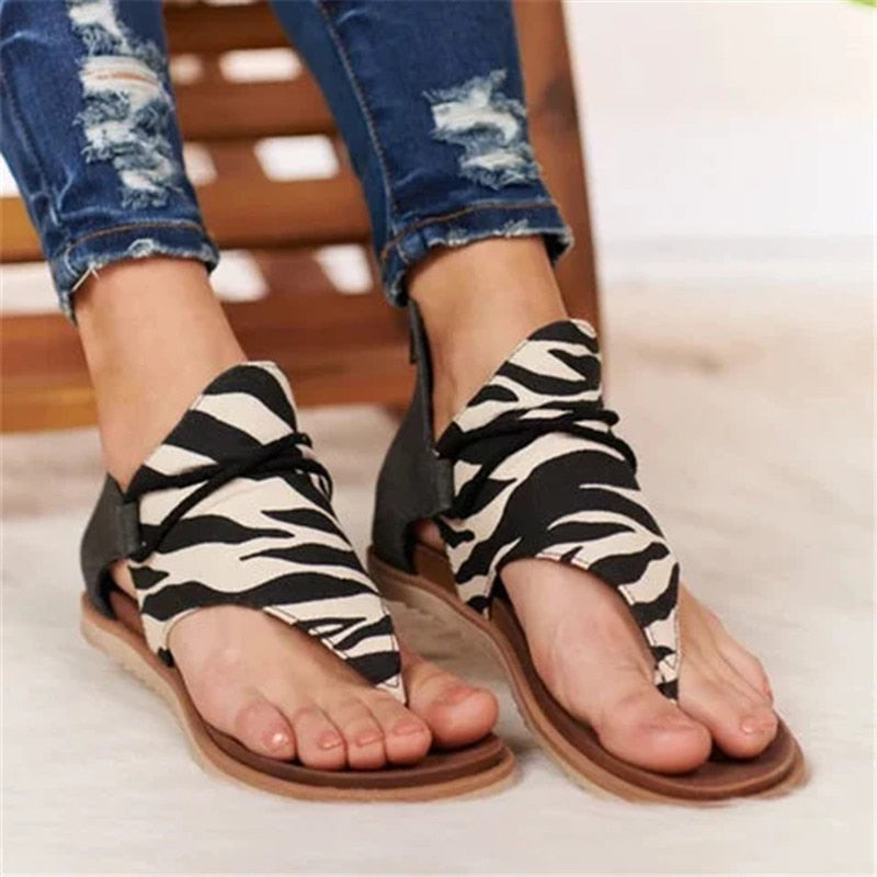 Boho Style Sandals Cover Heel