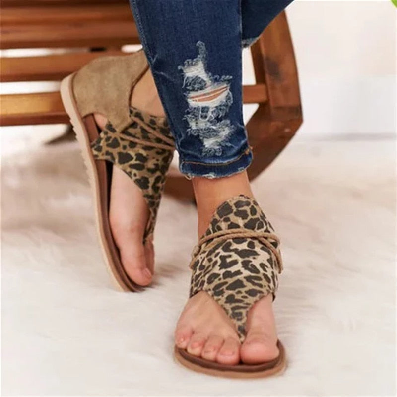 Boho Style Sandals Cover Heel