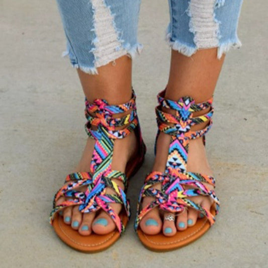 Boho Sandals Colorful