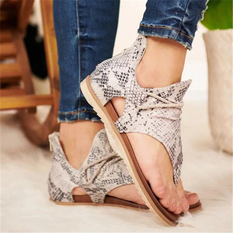 Boho Style Sandals Cover Heel