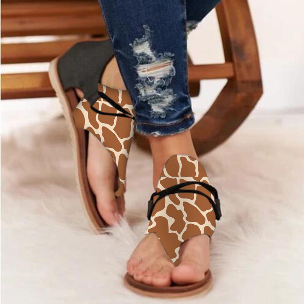 Boho Style Sandals Cover Heel