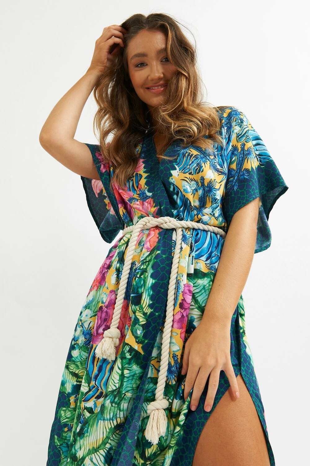 Tunic Kaftan Boho Floral