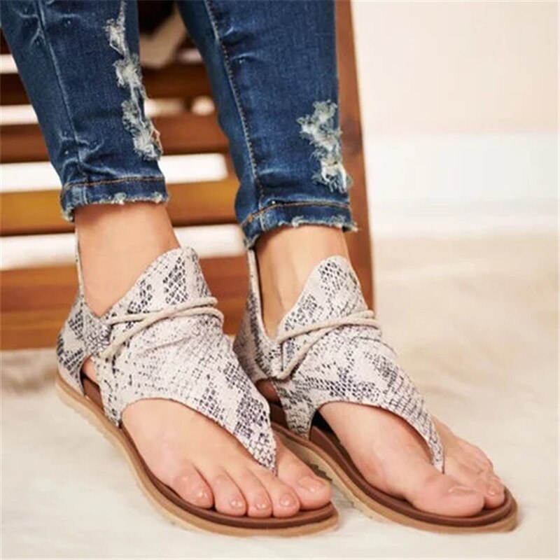 Boho Style Sandals Cover Heel