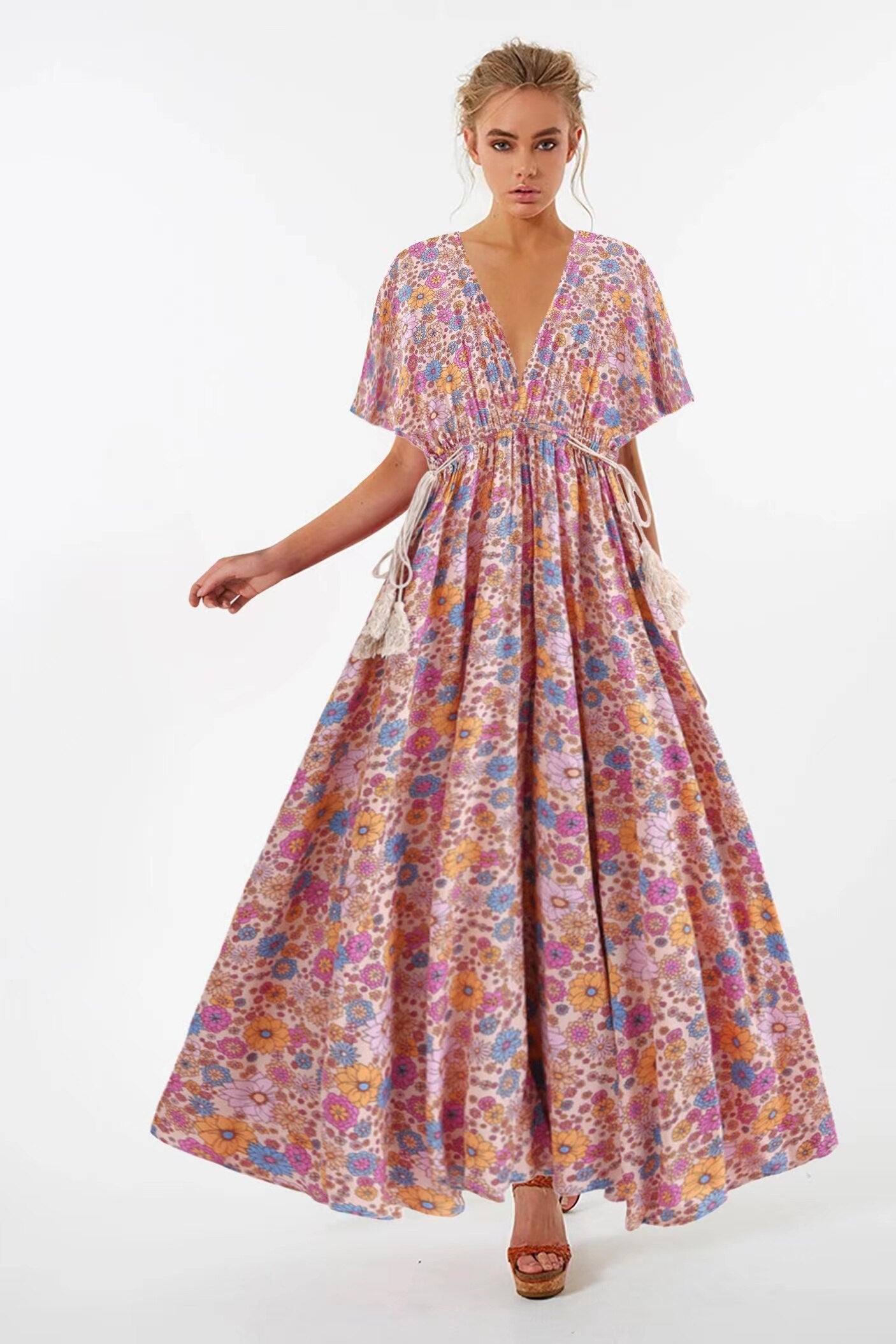 Boho Maxi Floral Dress