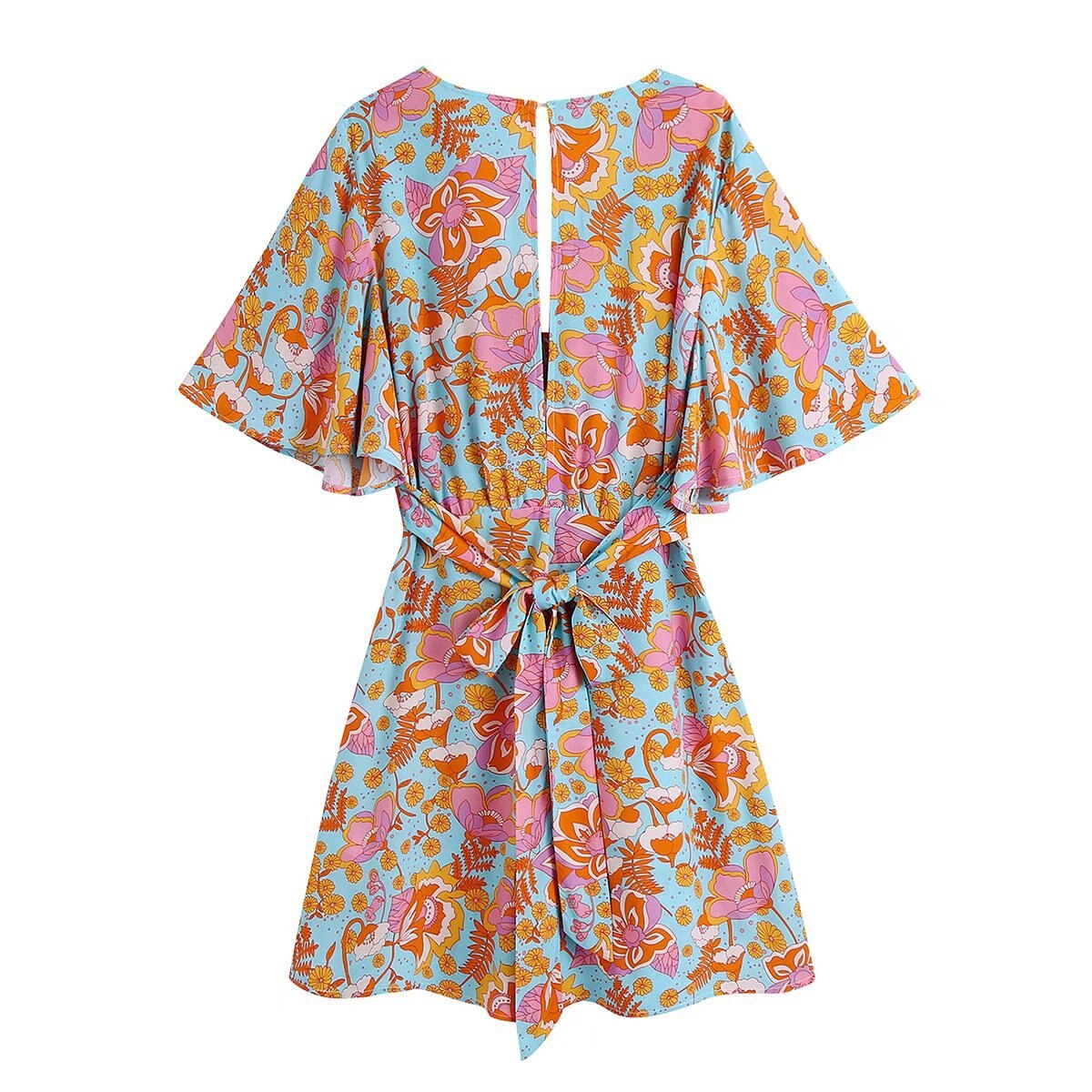 Boho Floral Print Playsuit