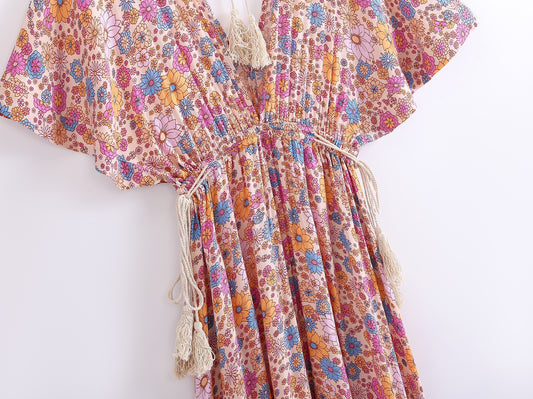 Boho Maxi Floral Dress