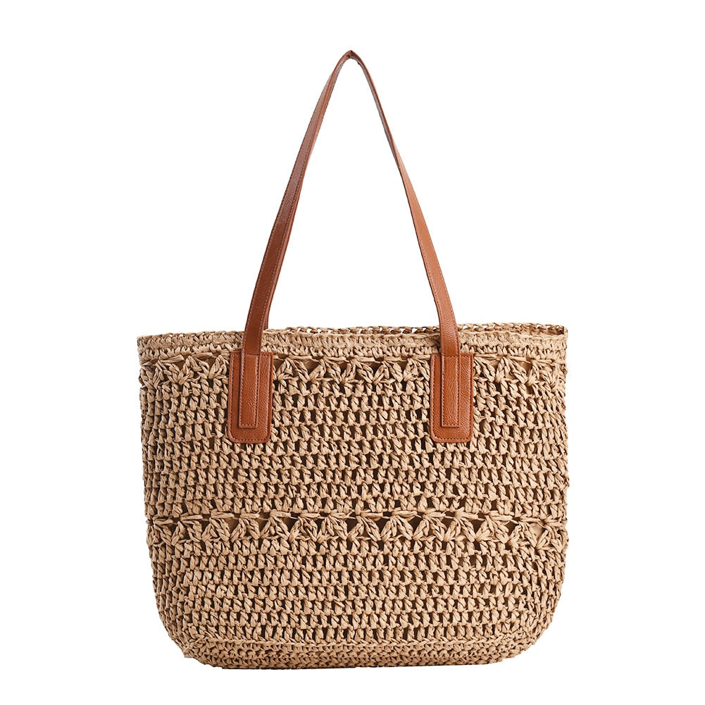 Straw Woven Underarm Shoulder Bag