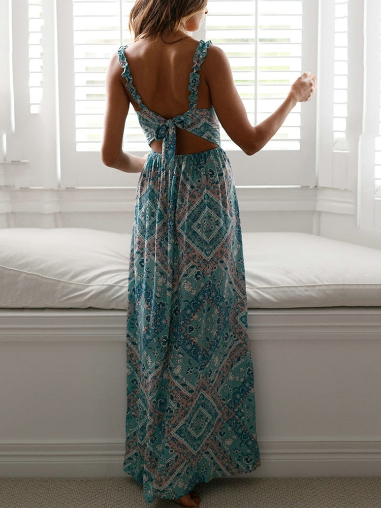 Bohemian Long Dress Print