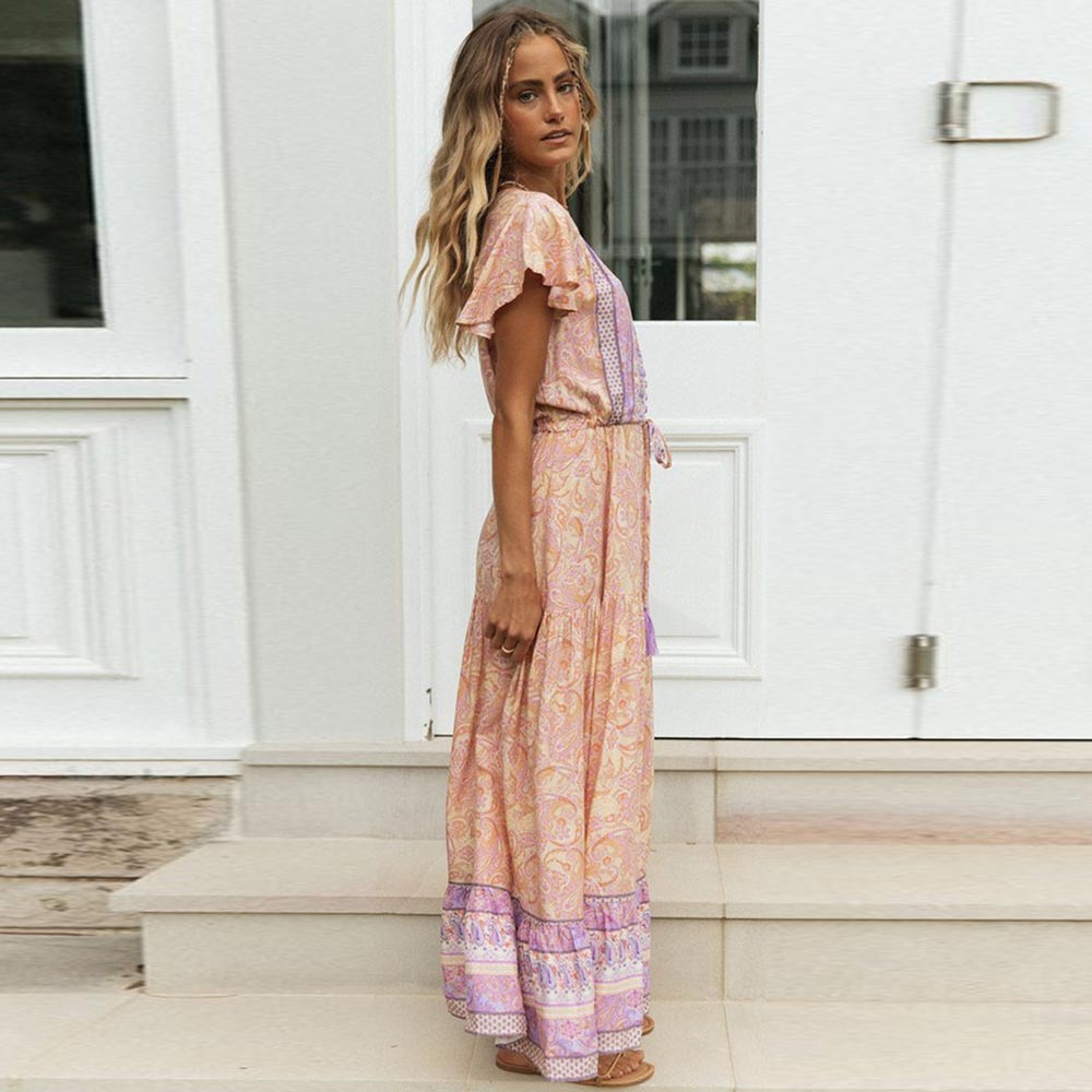 Summer Maxi Dress Boho Romantic