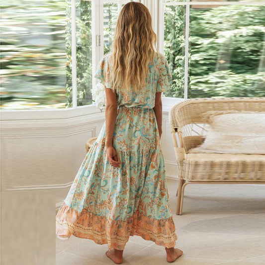 Summer Maxi Dress Boho Romantic