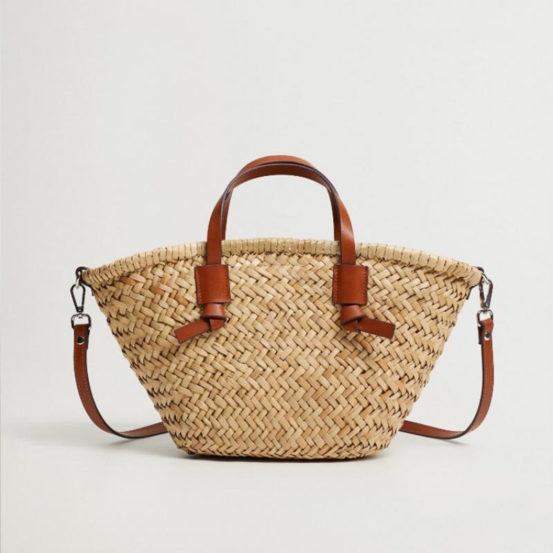 Casual Wicker Basket Bag