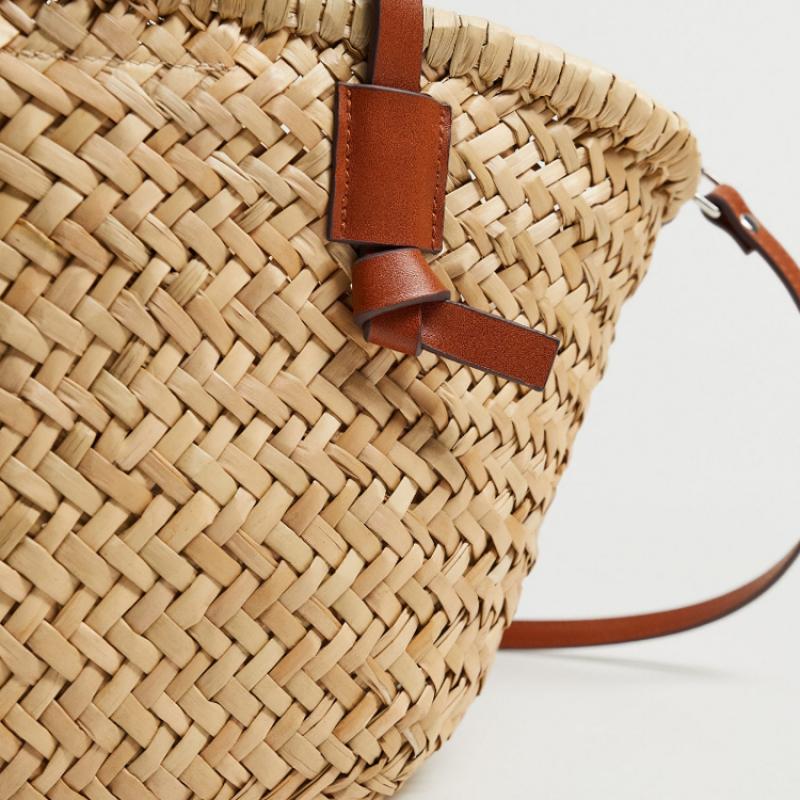 Casual Wicker Basket Bag