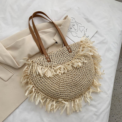 Shoulder Rattan Handmade Bag