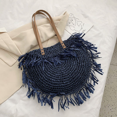 Shoulder Rattan Handmade Bag