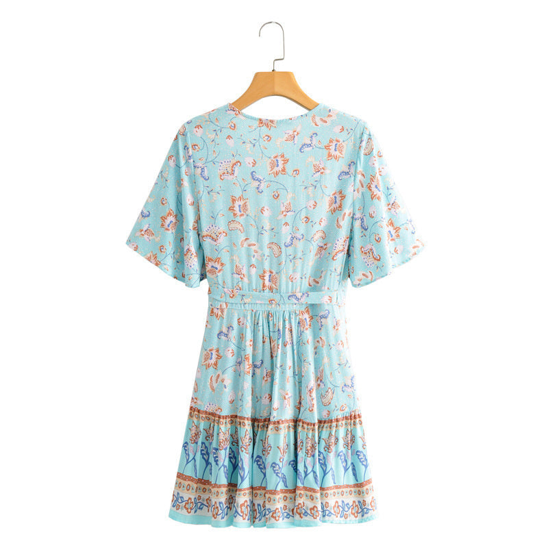 Floral Print Boho Dress