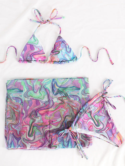 Push Up Bikini Set Multicolor