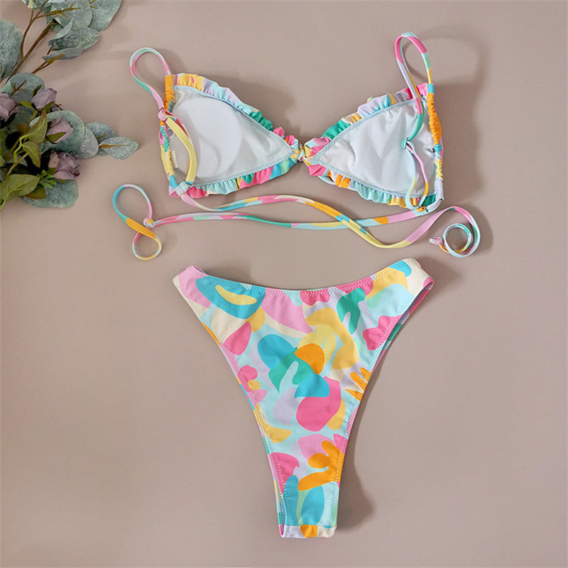 Floral Print Bikini String