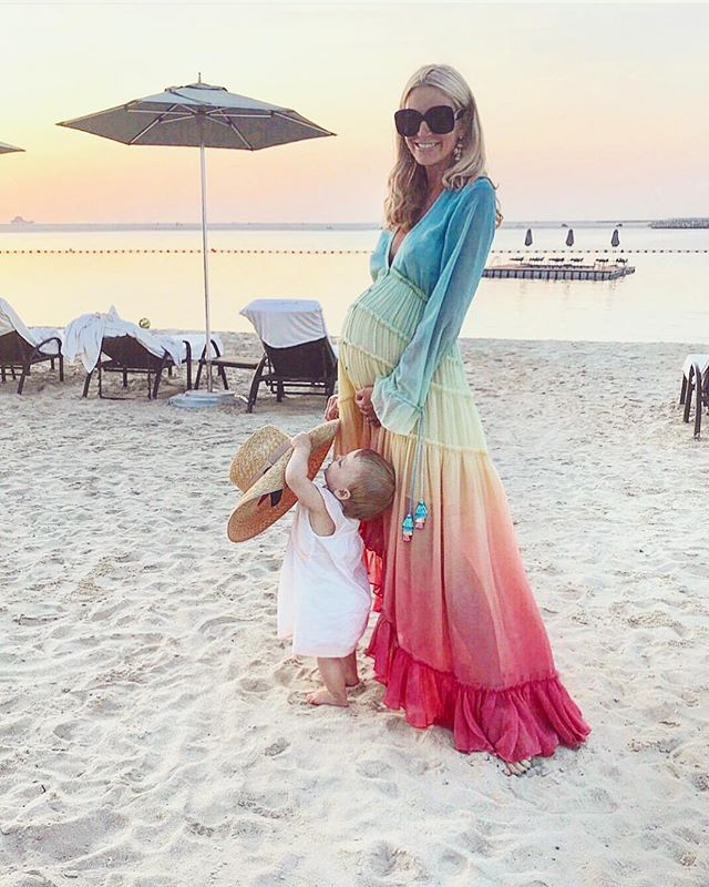 Bohemian Dress Printing Gradient Elegant Maxi Dress