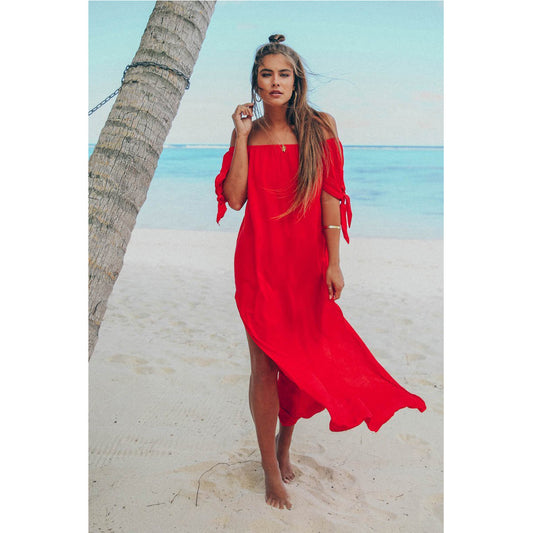 Off Shoulder Boho Dress